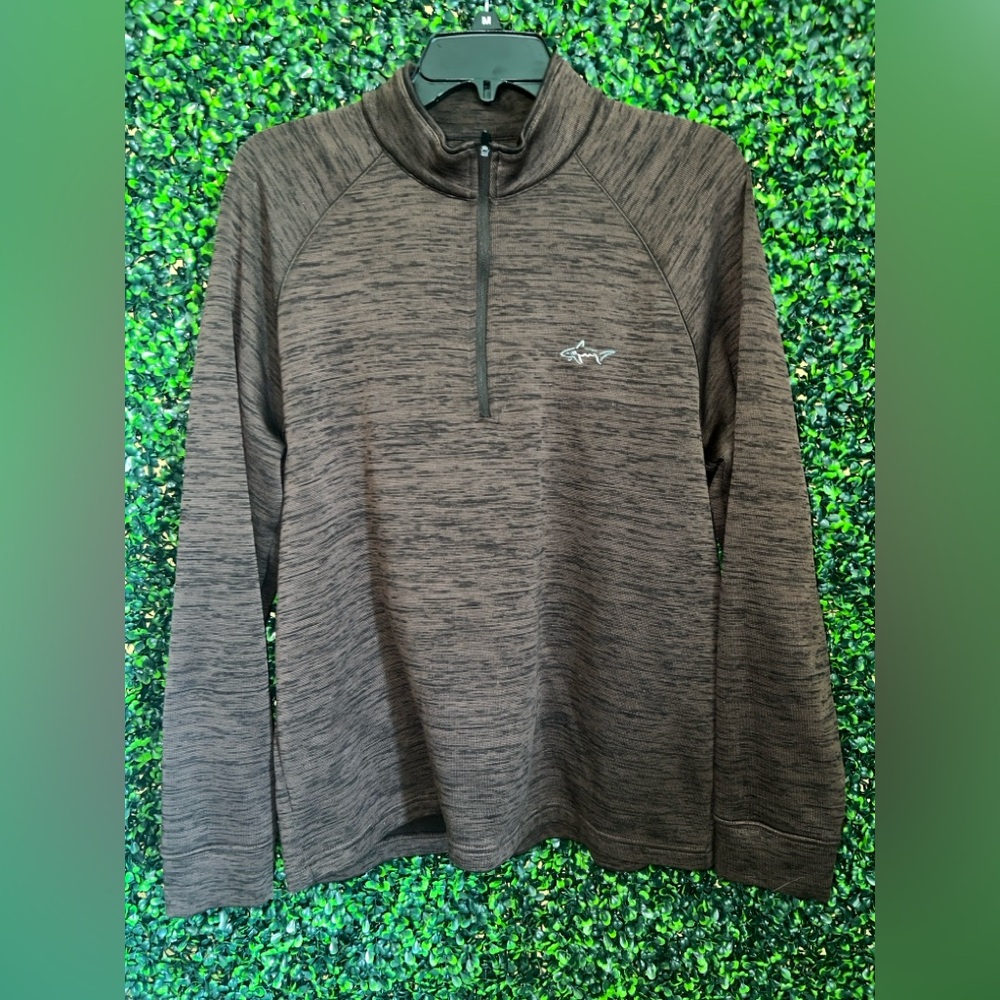 Greg Norman Collection Chocolate Quarter-Zip Pullover